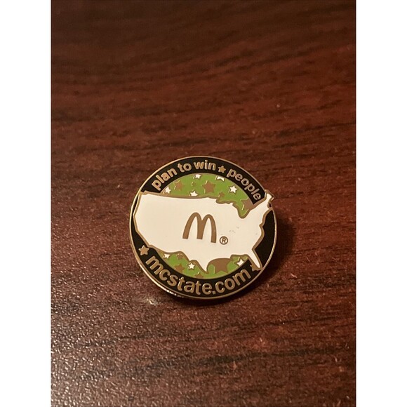 McDonald's Other - McDonald’s Plan To Win People Mcstate.com‎ Employee Lapel Hat Pin